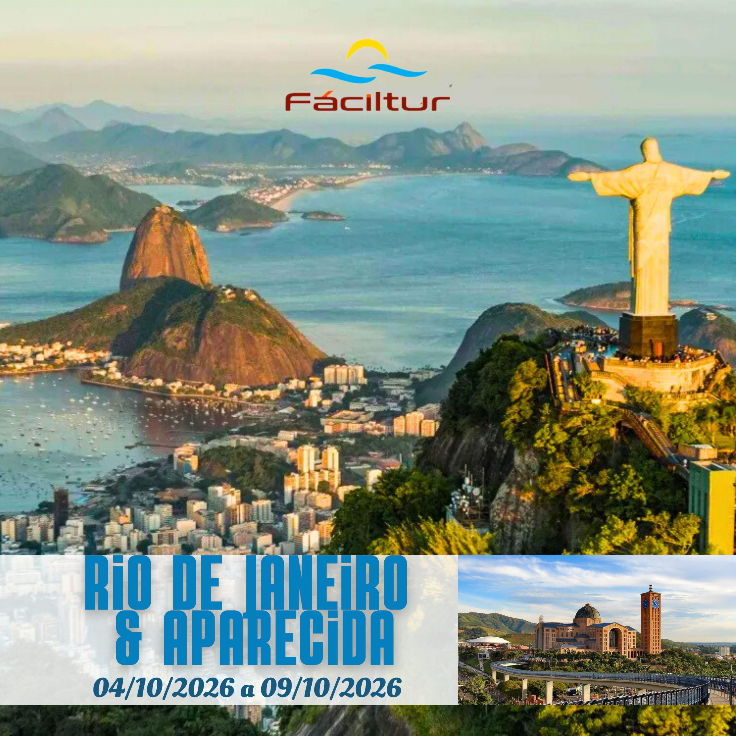 Rio de Janeiro e Aparecida – Outubro 2026